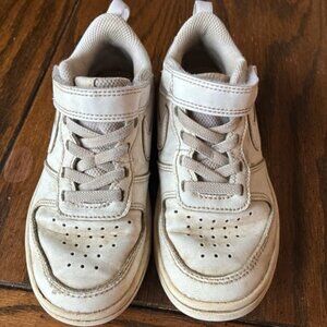 Nike white all day play size 11 slip on Force 1 shoes